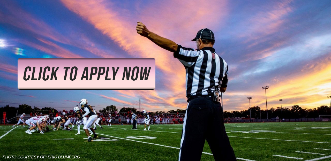 Referee on football field